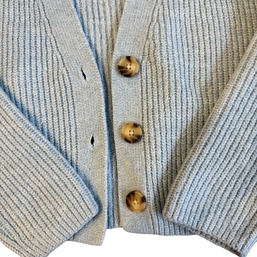 ZARA Kids Ribbed Button-Up Cardigan 9/10 - Picture 2 of 3